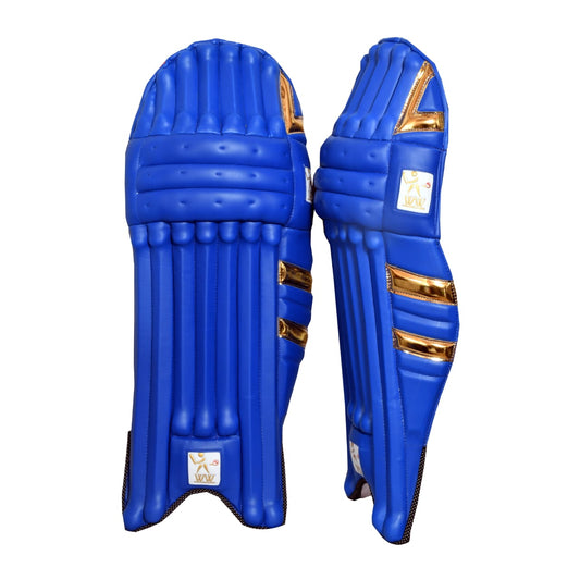 Cricket Batting Pads - Dark Blue & Golden- RH