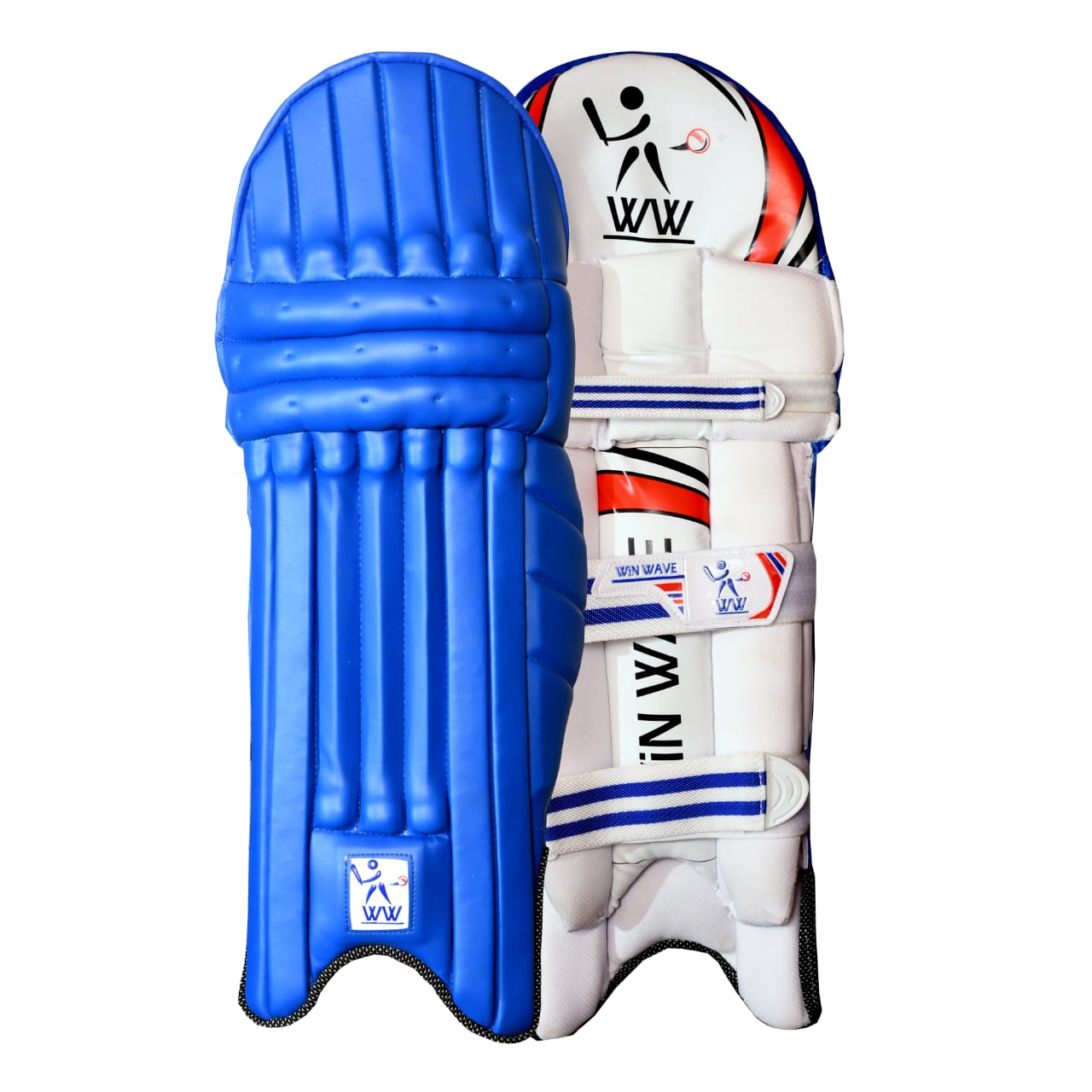 Cricket Kit Bag, Blue Batting Pads, Batting Gloves - RH