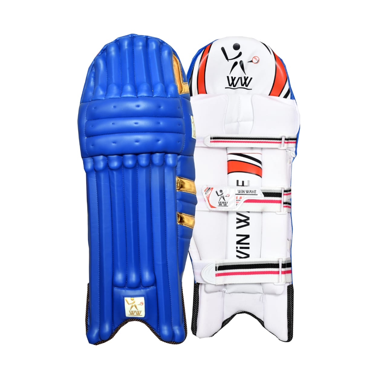 Cricket Batting Pads - Dark Blue & Golden- RH